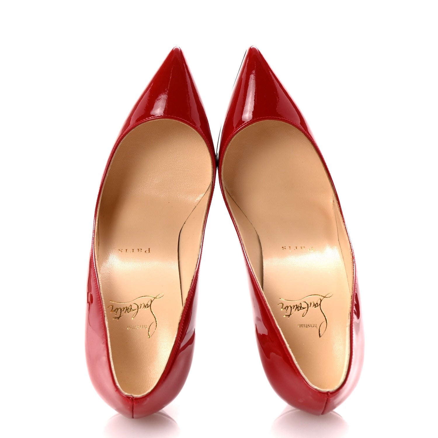 Christian Louboutin Patent Pigalle Follies 100 Pumps 36.5 Rouge De Mars 2 of 9