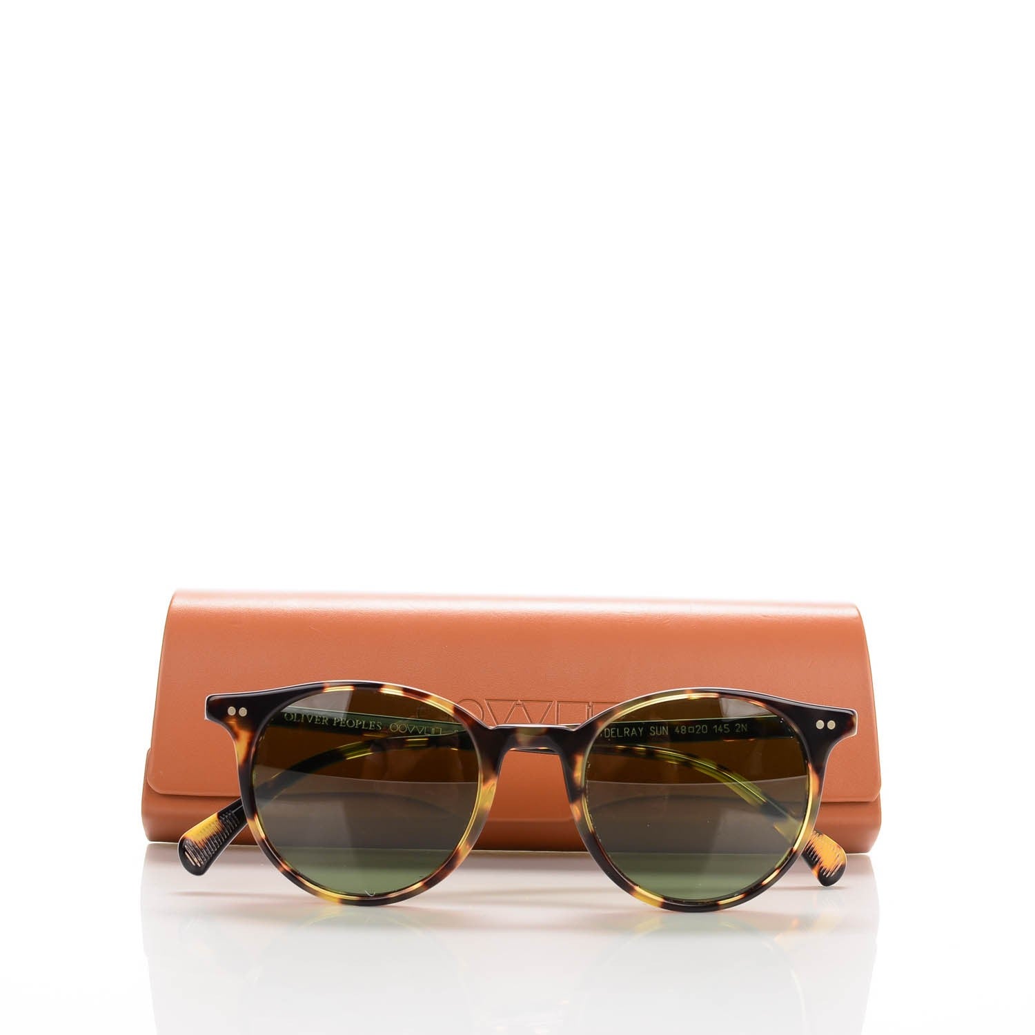 Oliver Peoples Delray Sun Sunglasses Vintage Dark Tortoise Brown 6 of 6