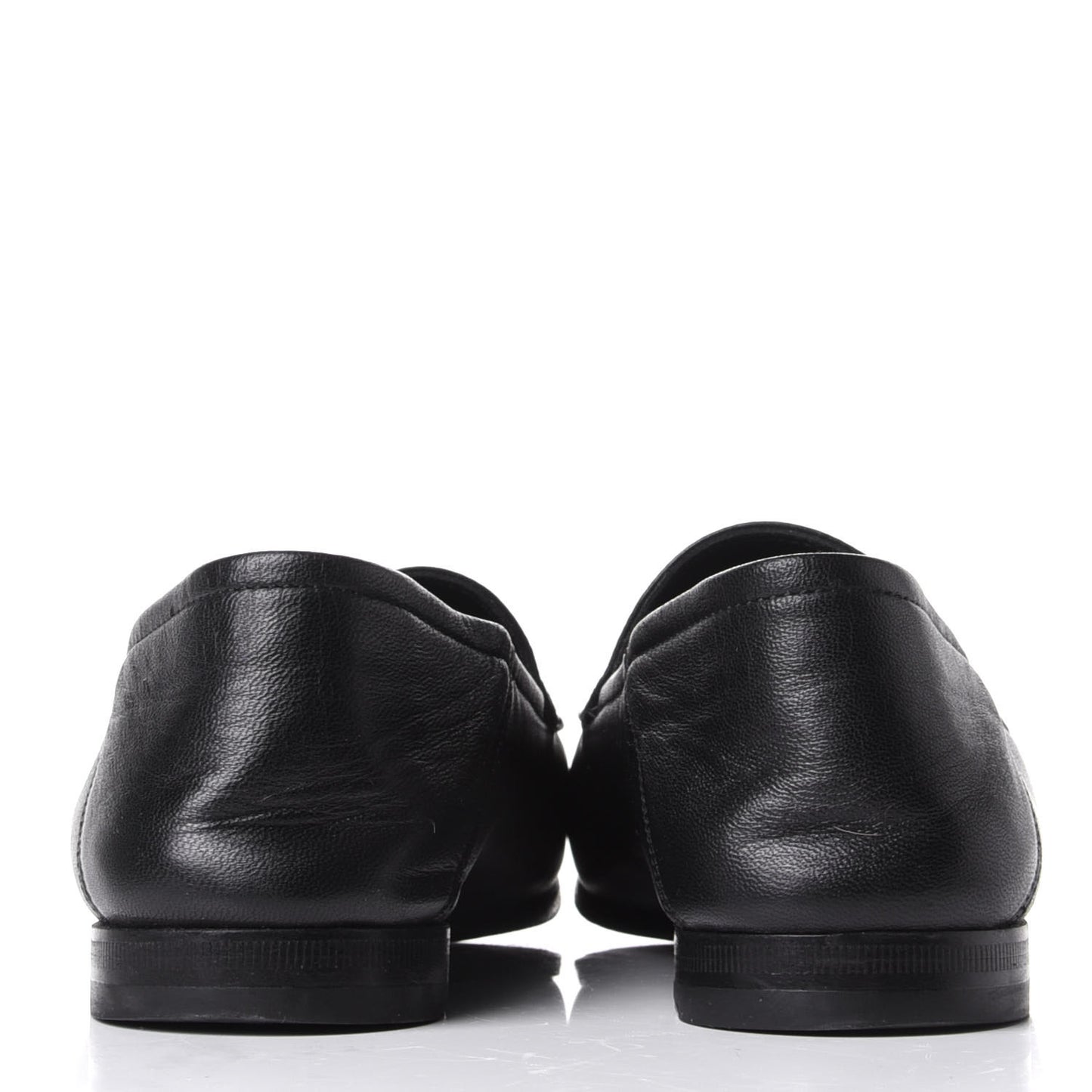 Lambskin Womens Brixton Horsebit Loafers 36 Black