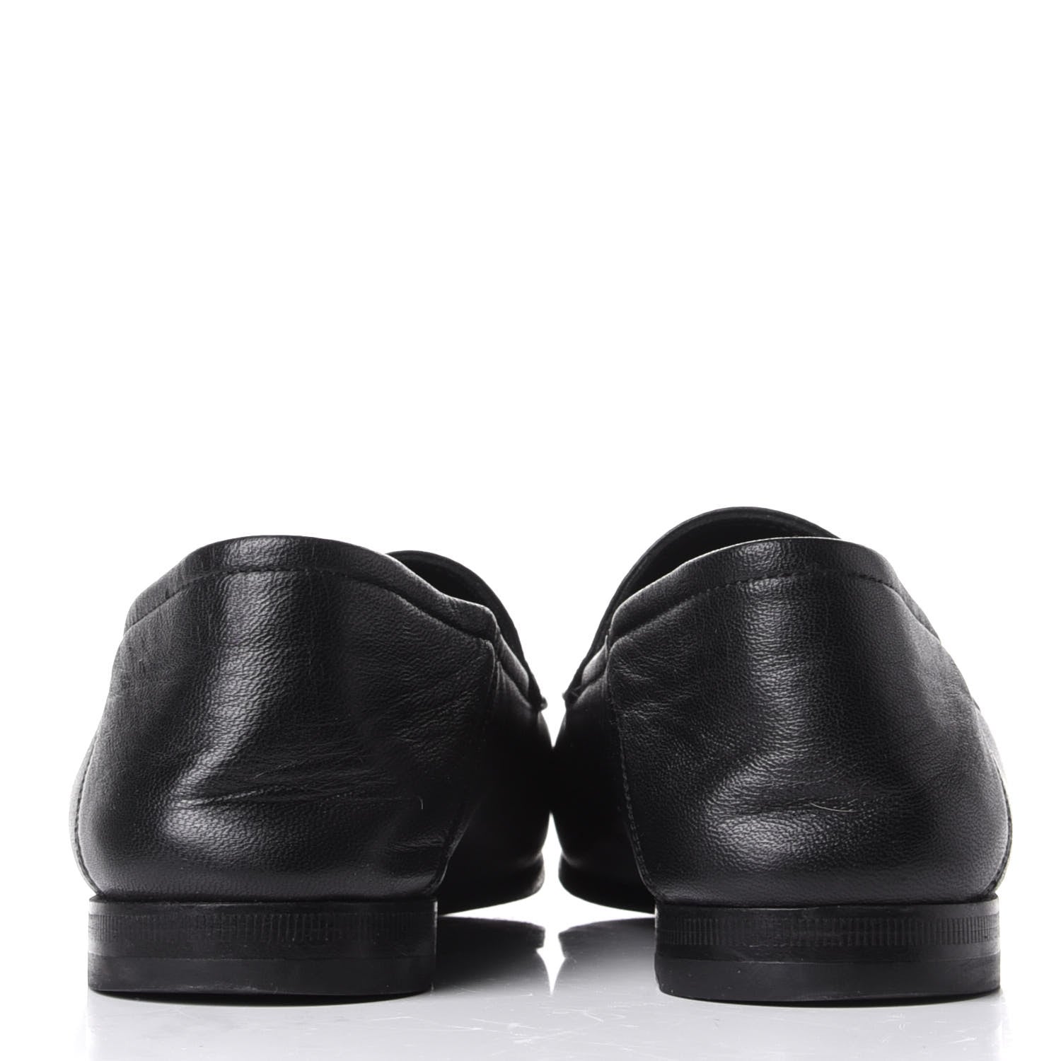 Gucci Lambskin Womens Brixton Horsebit Loafers 36 Black 6 of 10