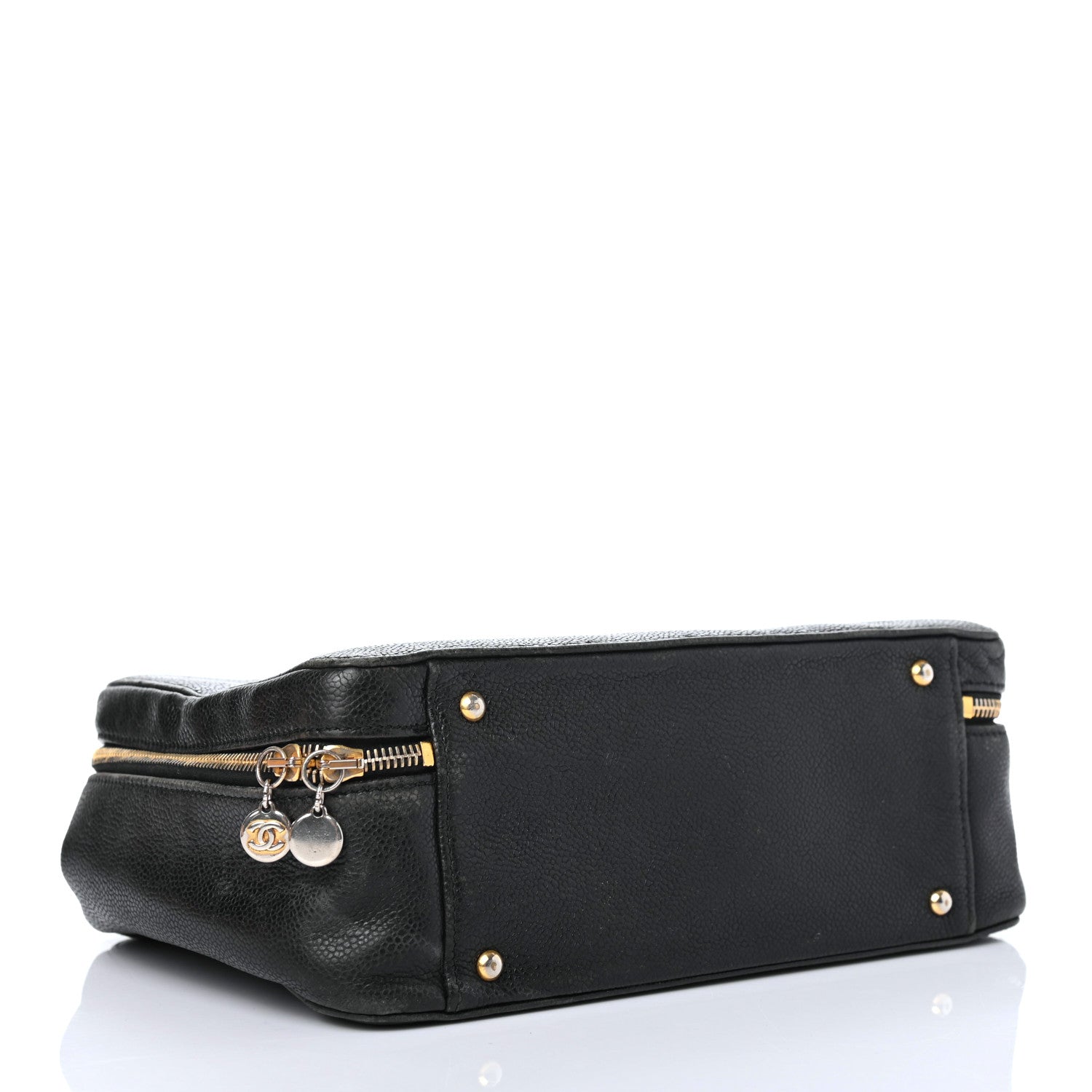 Chanel Caviar CC Vanity Cosmetic Case Black 3 of 4