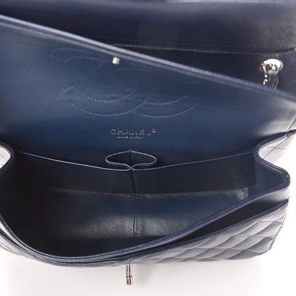 Chanel Caviar Quilted Jumbo Double Flap Navy 5 of 12