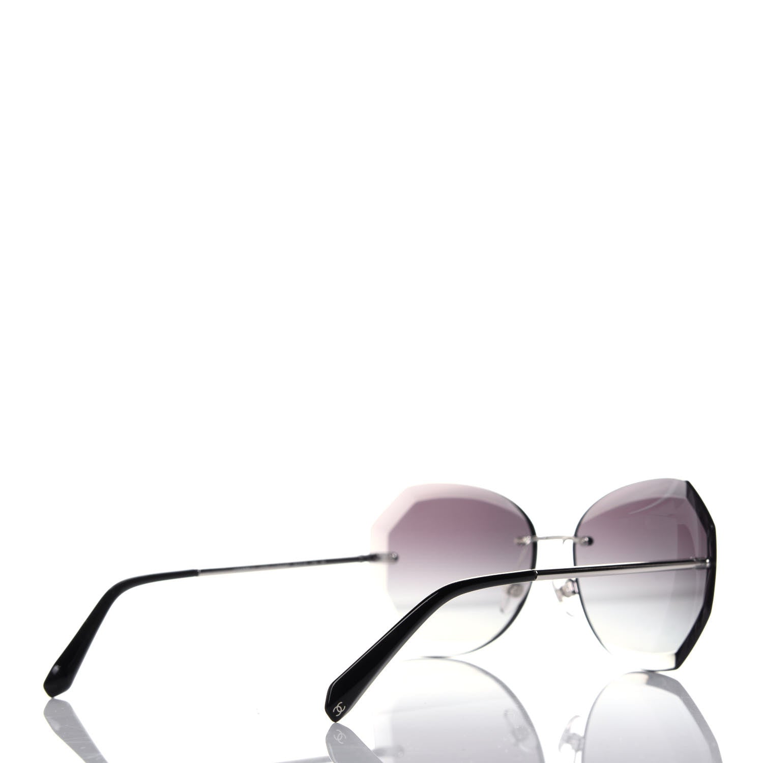 Chanel Metal Spring Round Sunglasses 4220 Silver 4 of 8