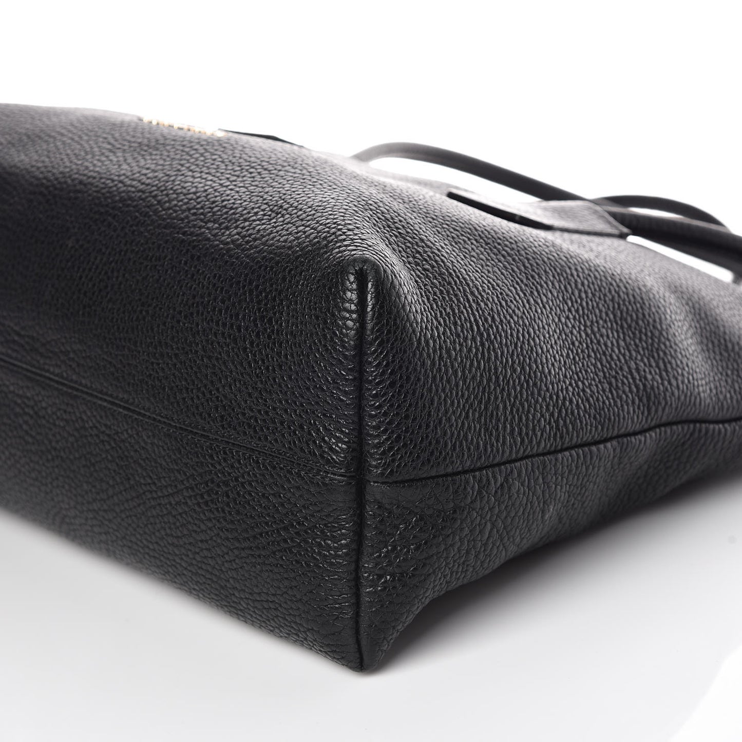 London Grainy Calfskin Medium Baynard Tote Black