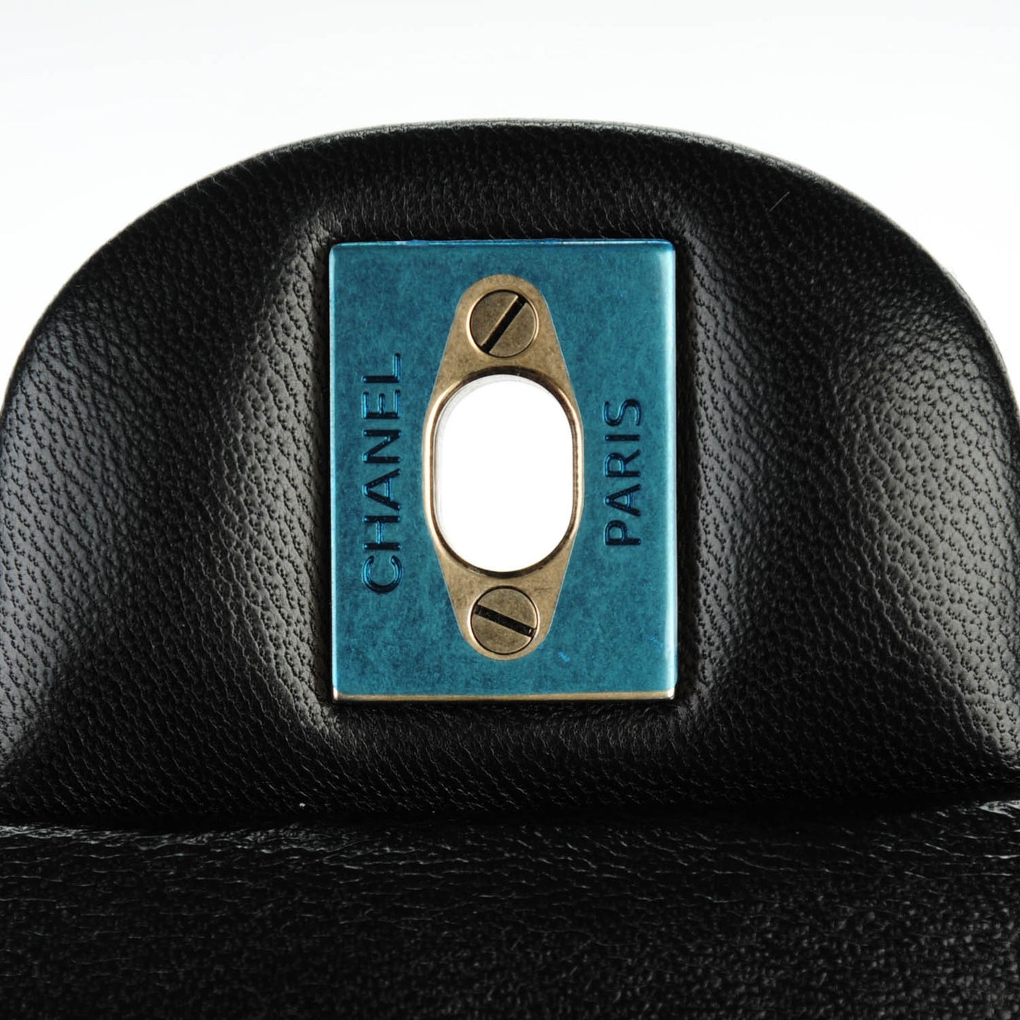 Lambskin Quilted Mini Rectangular Flap Black