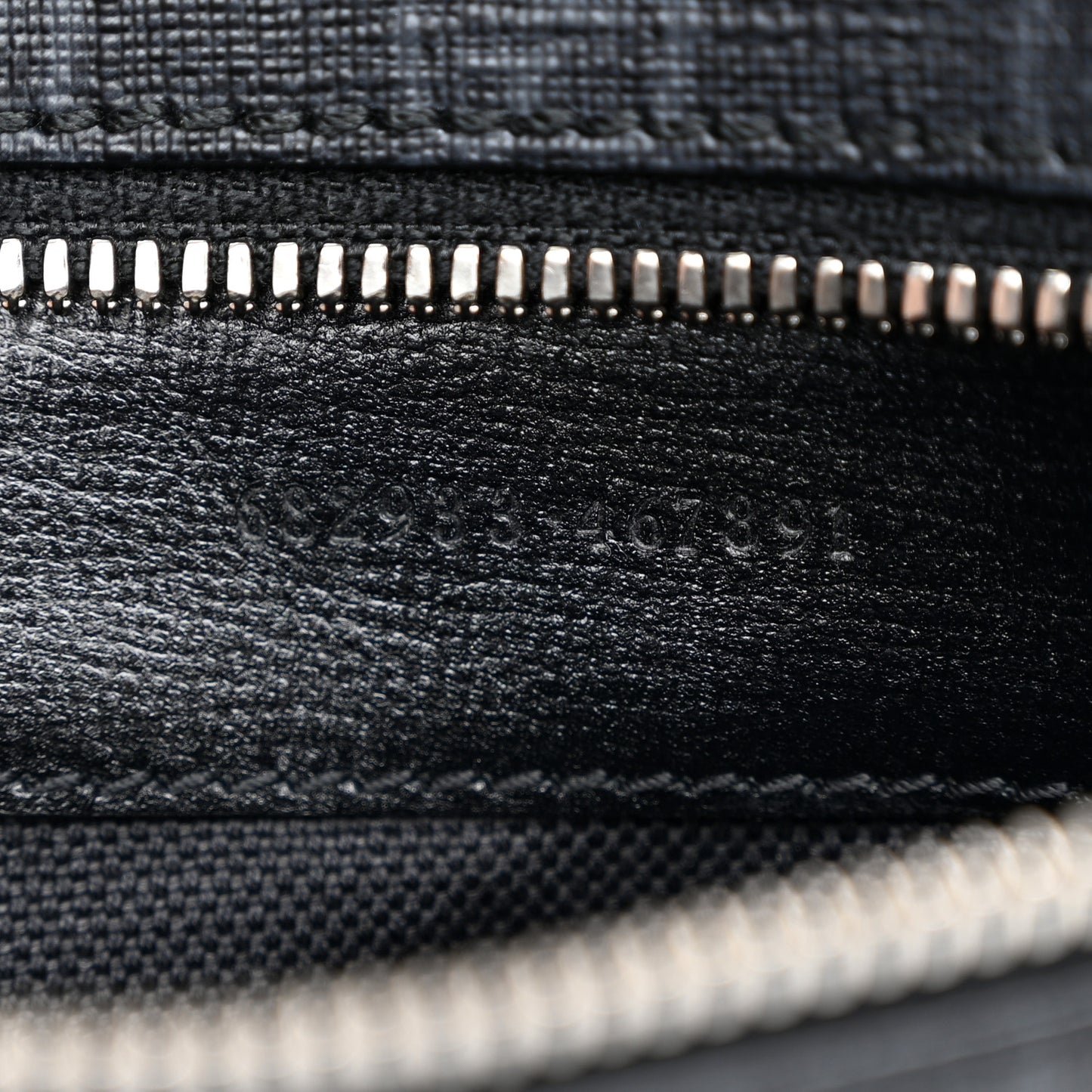GG Supreme Monogram Textured Calfskin Retro Interlocking G Belt Bag Black