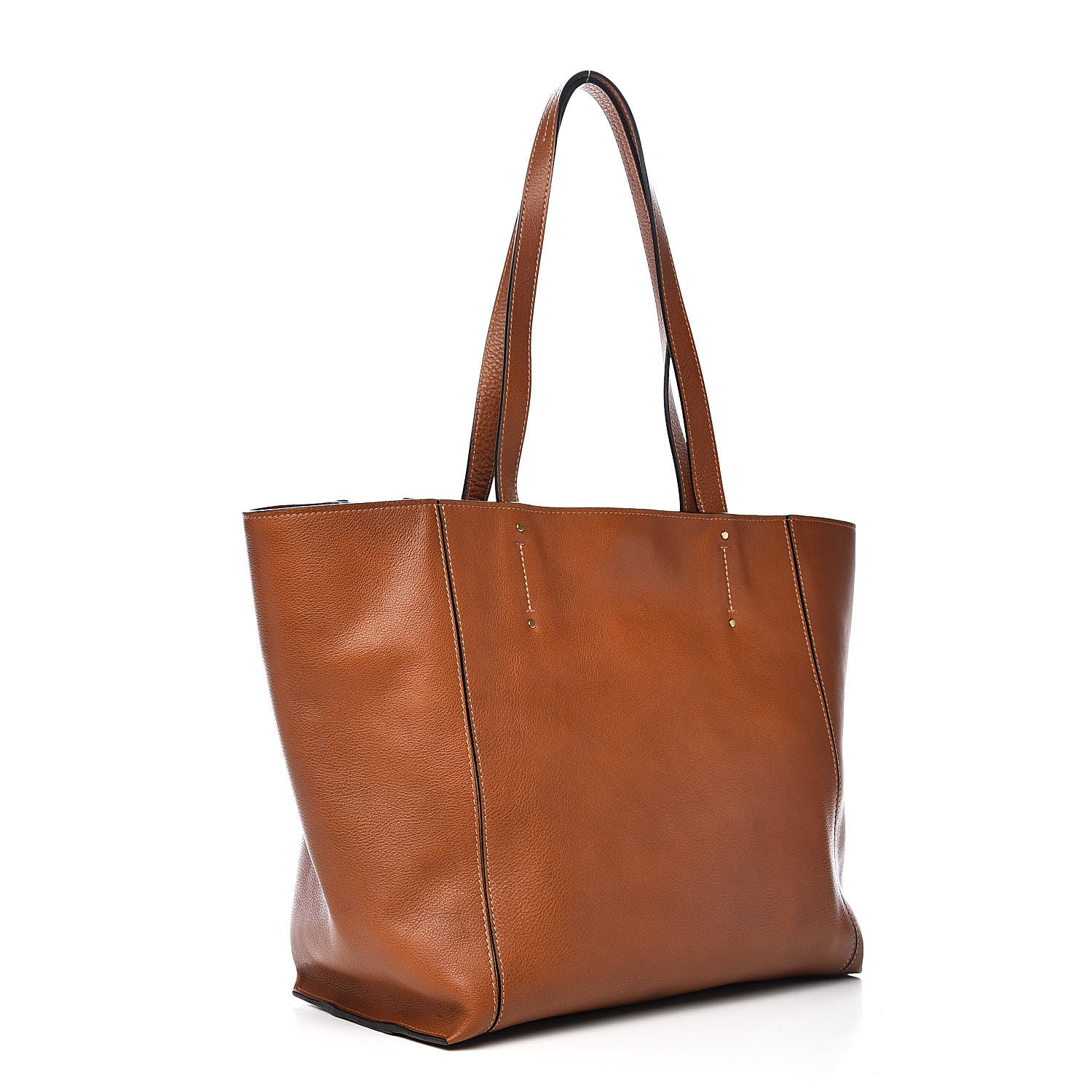 Chloe Smooth Calfskin Medium Milo Shopping Tote Caramel 3 of 10
