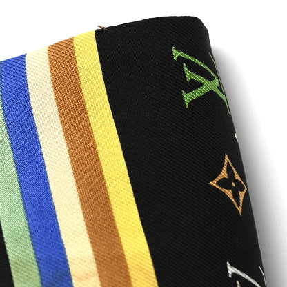 Louis Vuitton LV X TM Silk Monogram Multicolor Bandeau Black 4 of 4