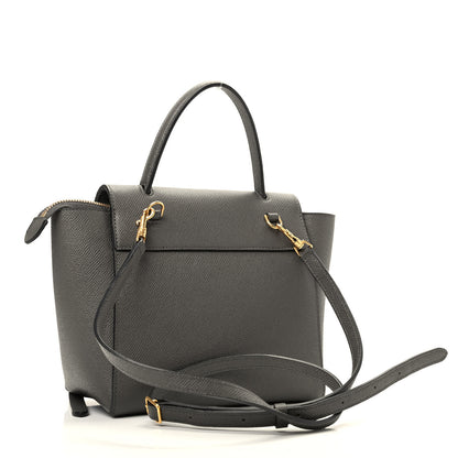 Celine Grained Calfskin Nano Belt Bag Grey 3 of 9