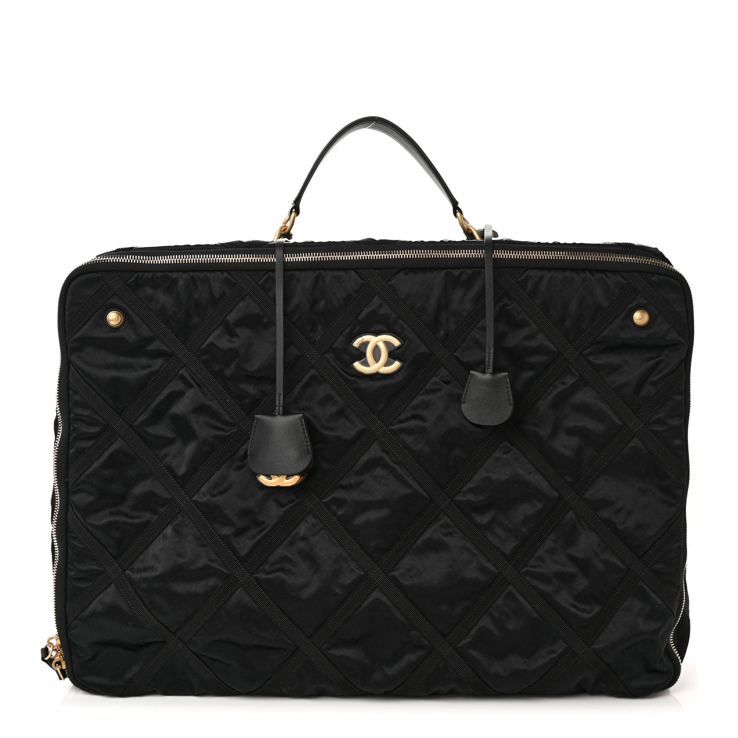 Chanel Nylon Grosgrain Large Lifestyle Travel Black 1 of 10