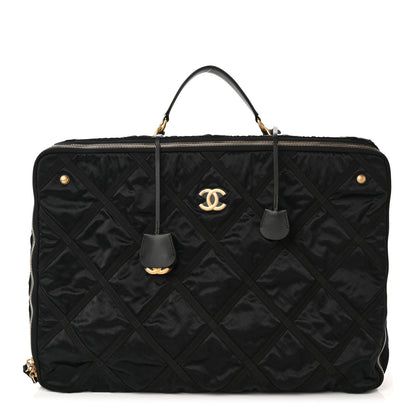 Chanel Nylon Grosgrain Large Lifestyle Travel Black 1 of 10