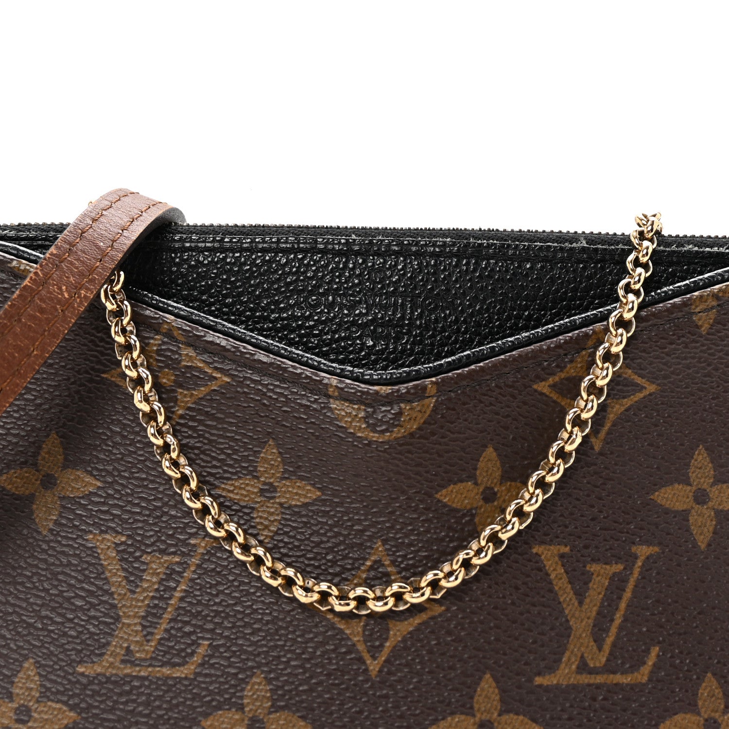 Louis Vuitton Monogram Pallas Clutch Black 7 of 9