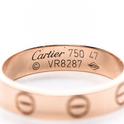 Cartier 18K Pink Gold 3.5mm LOVE Wedding Band Ring 47 4 3 of 3