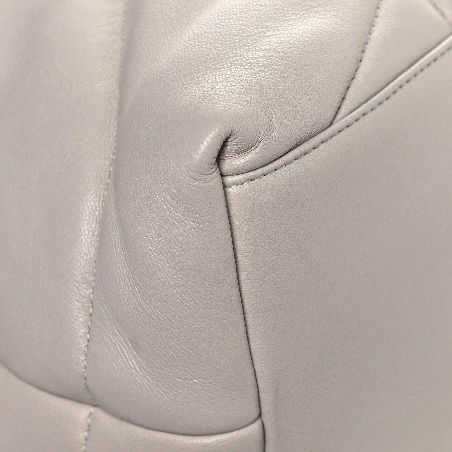 Saint Laurent Lambskin Quilted Medium Loulou Puffer Monogram Chain Satchel Crema Soft 11 of 12