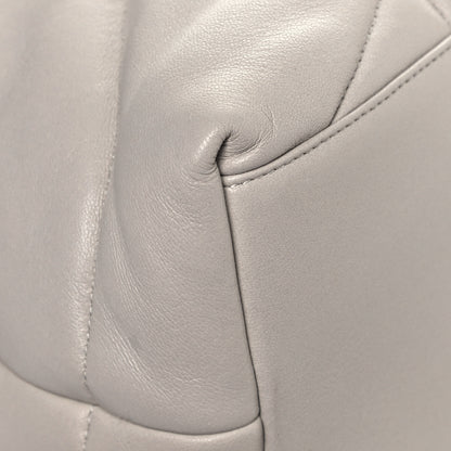 Saint Laurent Lambskin Quilted Medium Loulou Puffer Monogram Chain Satchel Crema Soft 11 of 12