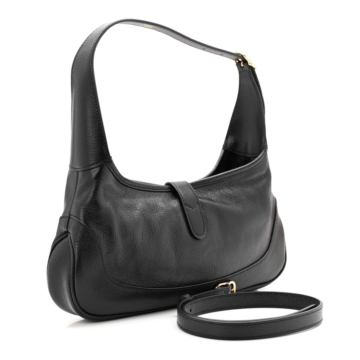 Gucci Goatskin Medium Slim Jackie Shoulder Bag Black 3 of 10