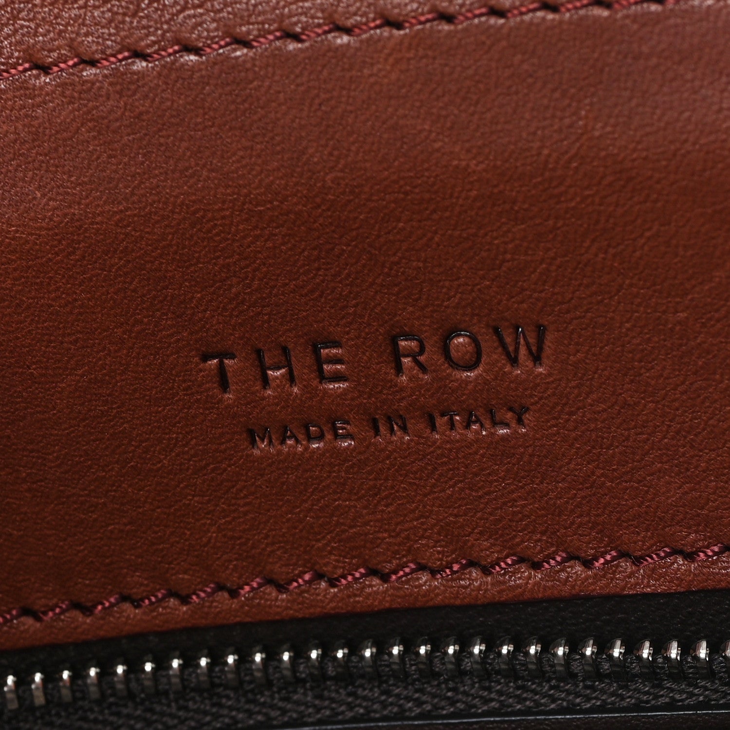 The Row Smooth Calfskin Peggy Bag New Burgundy 6 of 10