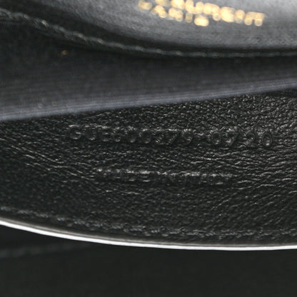 Saint Laurent Sheepskin Matelasse Chevron Monogram Medium College Bag Black 8 of 11