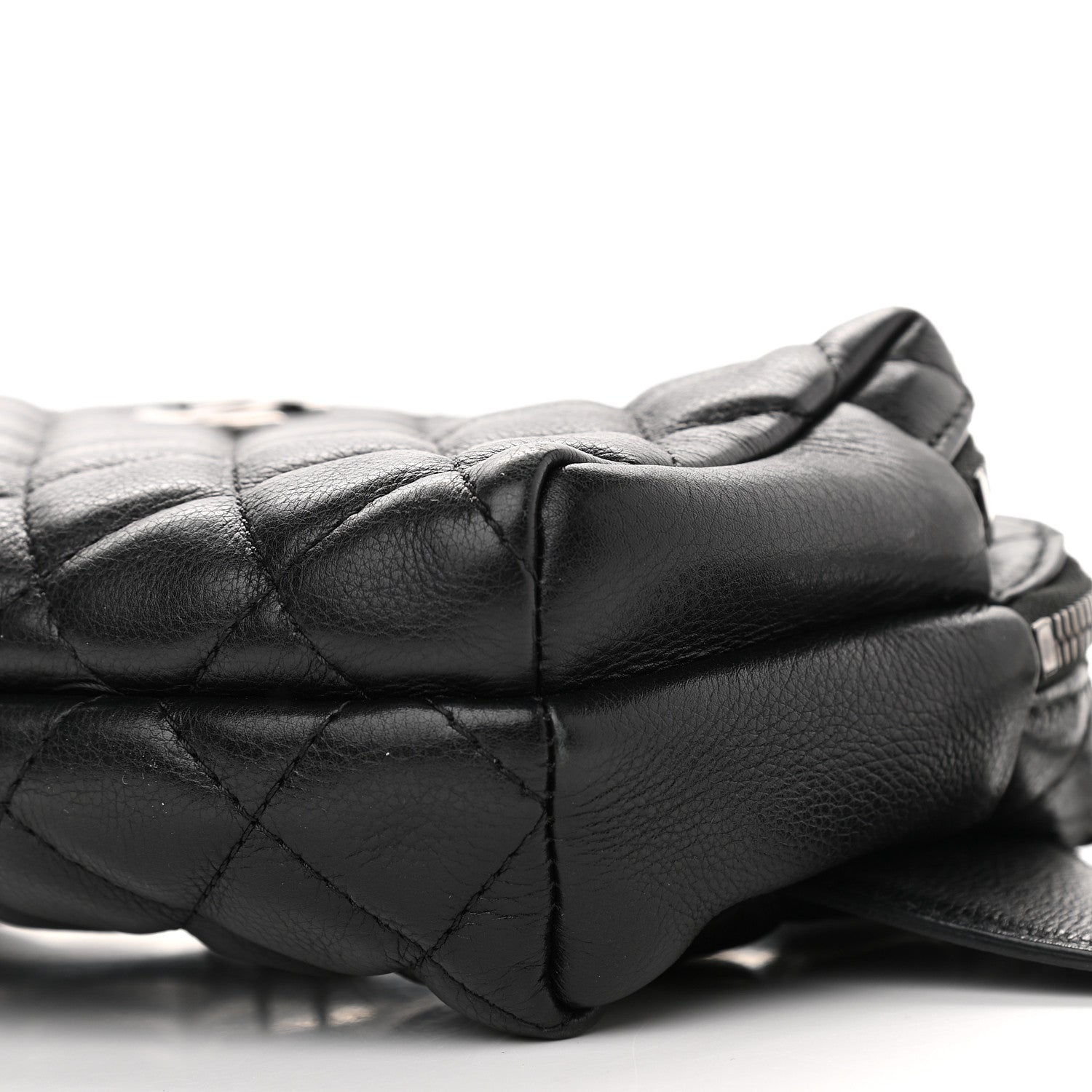 Chanel Calfskin Quilted Waist Bag Black 9 of 10
