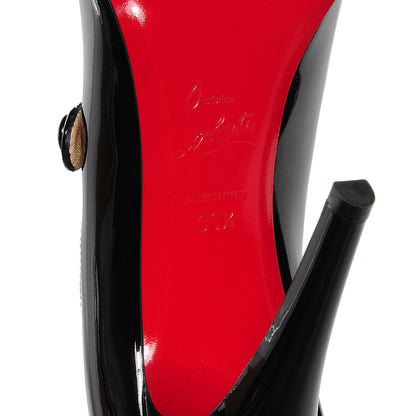 Christian Louboutin Patent Charleen 100 Pumps 39.5 Black 6 of 7