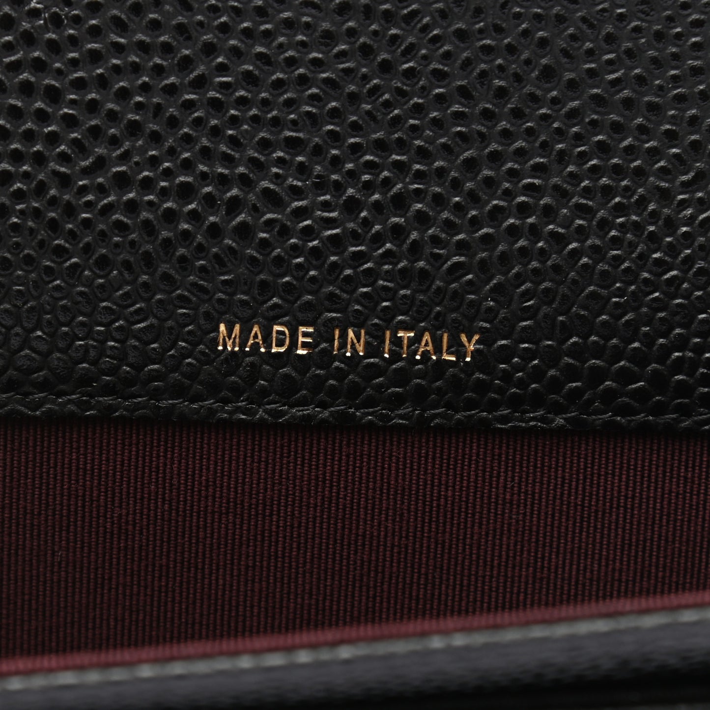 Caviar Quilted Flap Card Holder Wallet Black