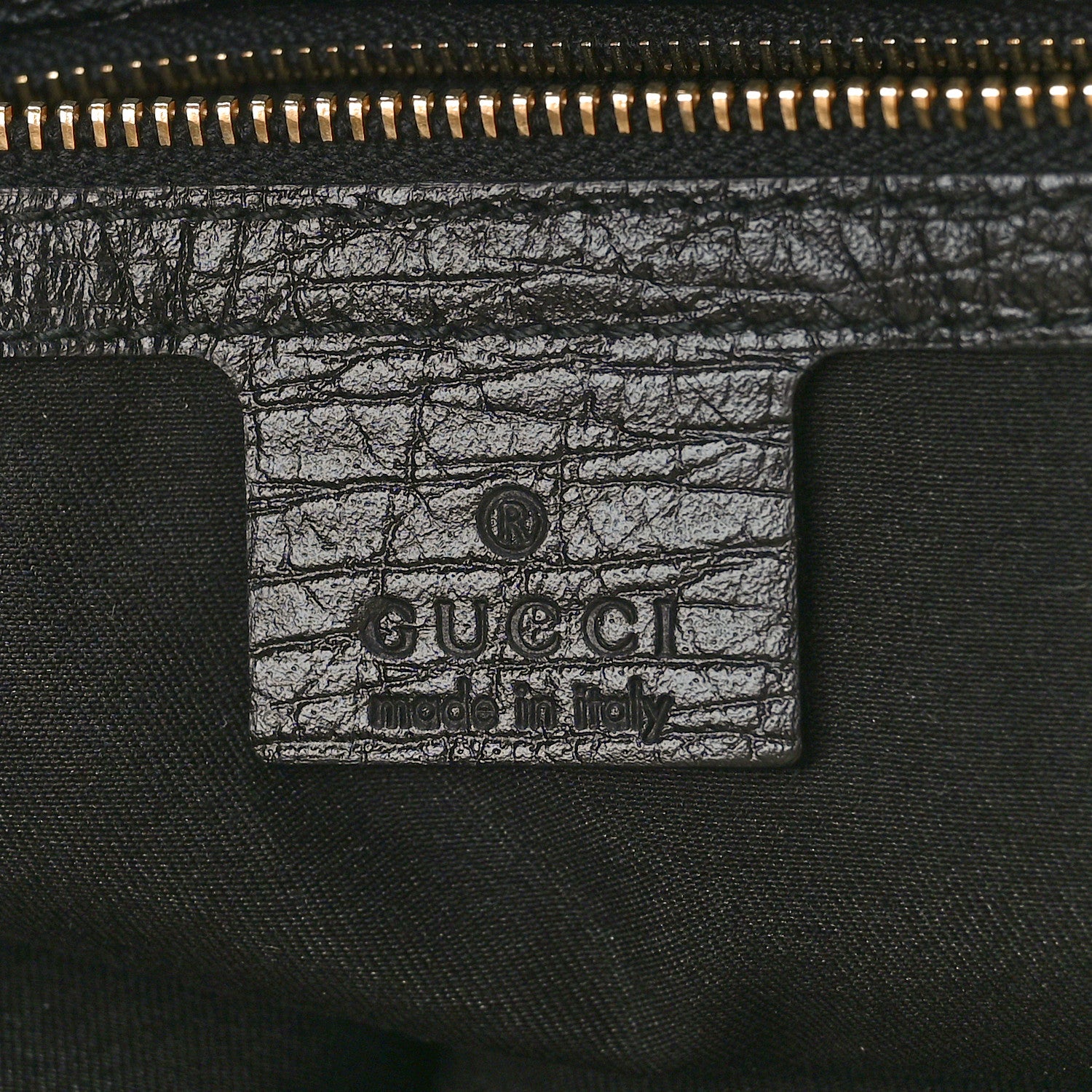 Gucci Denim Monogram Medium Jolicoeur Tote Black 6 of 9