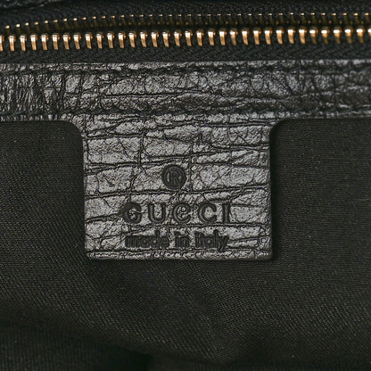 Gucci Denim Monogram Medium Jolicoeur Tote Black 6 of 9