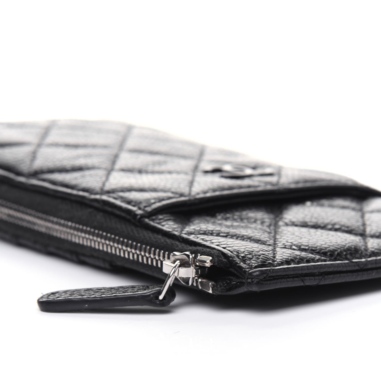 Chanel Caviar Quilted Classic Flat Wallet Pouch So Black 10 of 15