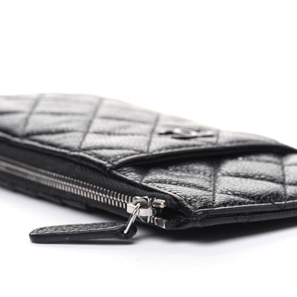 Chanel Caviar Quilted Classic Flat Wallet Pouch So Black 10 of 15
