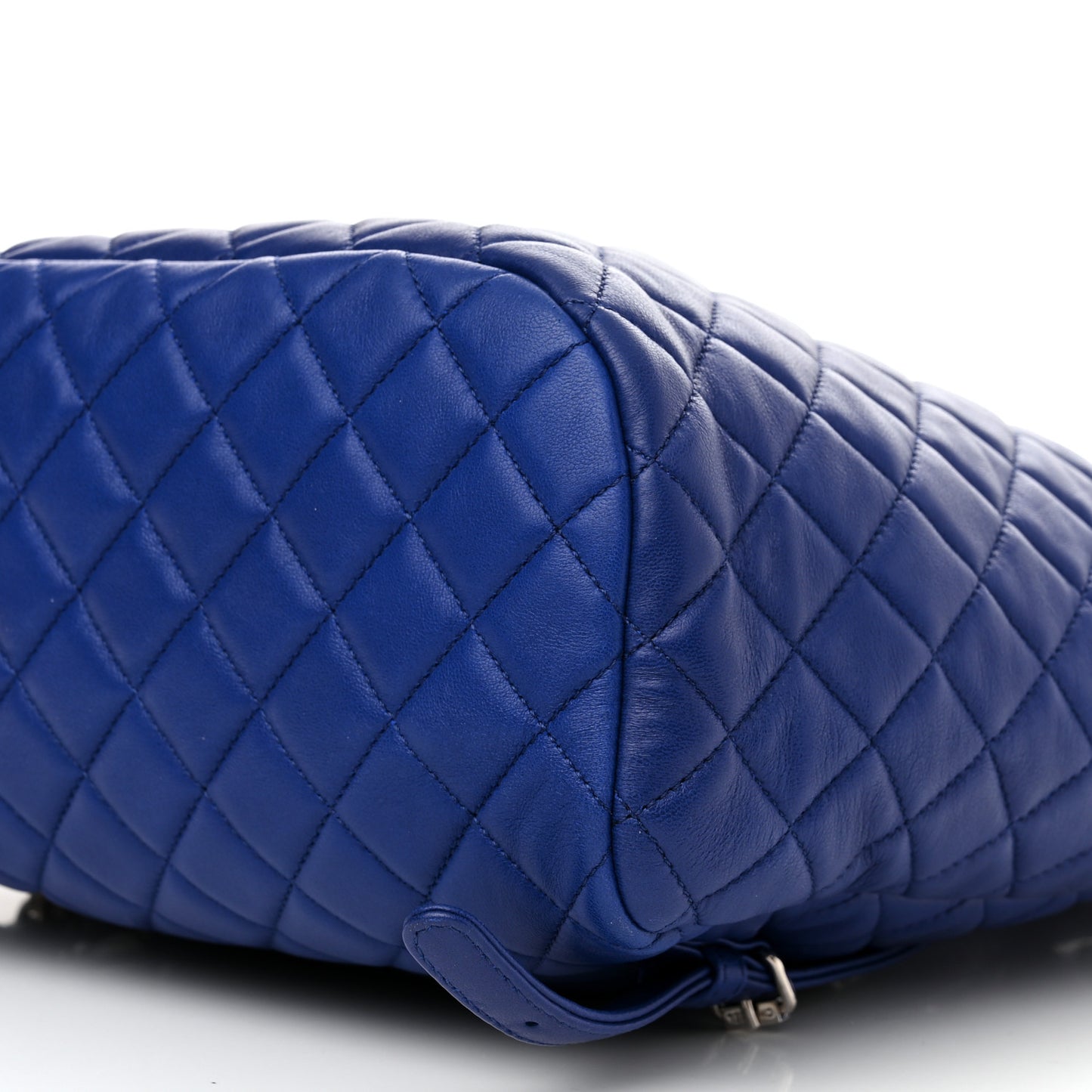 Lambskin Quilted Large Urban Spirit Backpack Blue