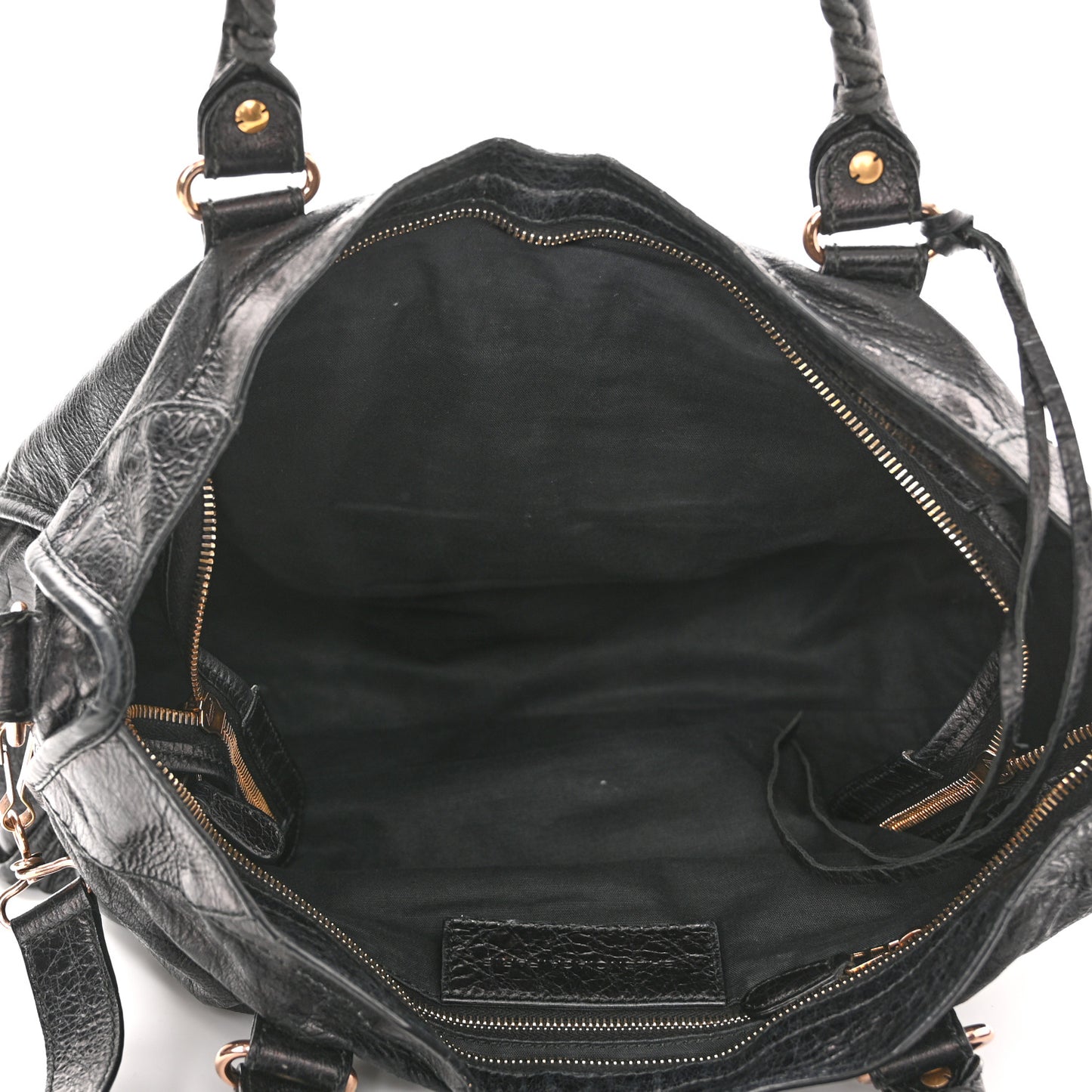 Agneau Giant 12 Rose Gold Hardware City Black