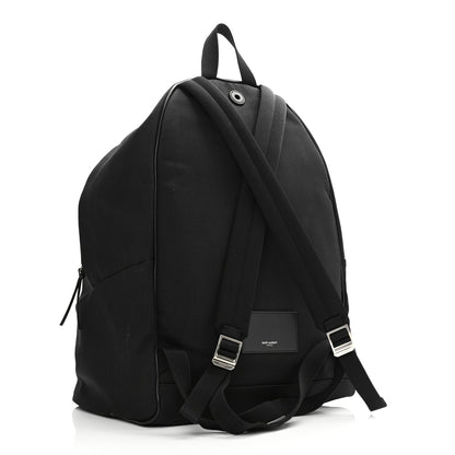 Saint Laurent Canvas City Backpack Black 3 of 12