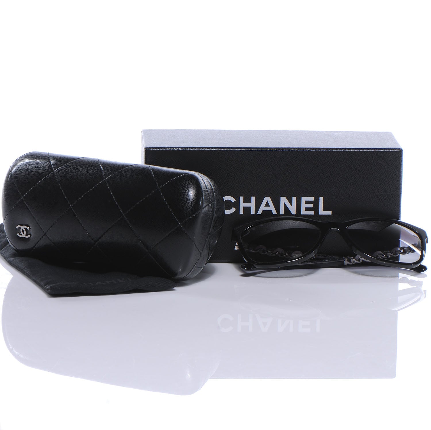 Chanel Chain Sunglasses 5260Q Black 6 of 6