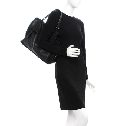 Saint Laurent Calfskin Canvas Large Muse Two Black 2 of 13