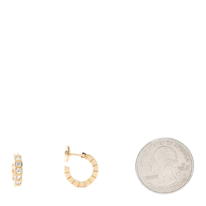 Cartier 18K Yellow Gold Diamond Lanieres Earrings 2 of 7