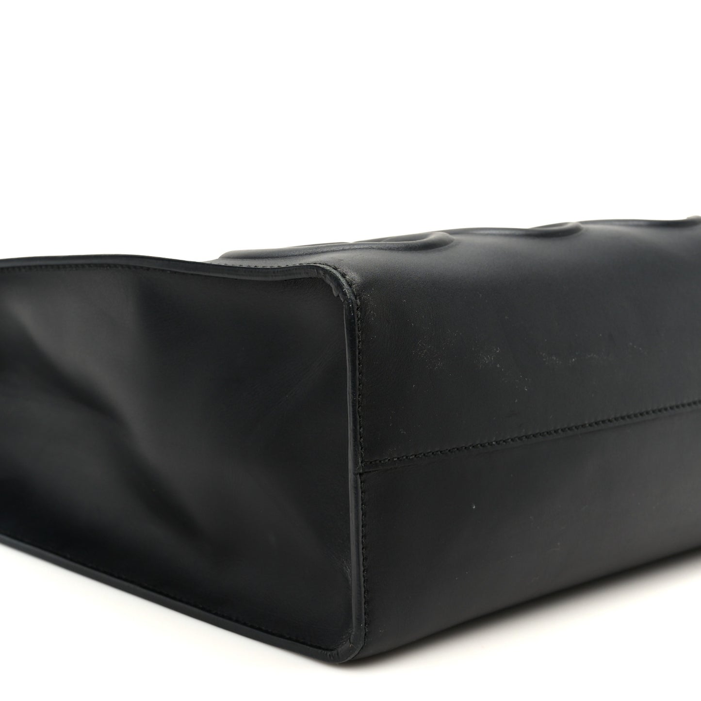 Calfskin Embossed Medium XL Tote Black