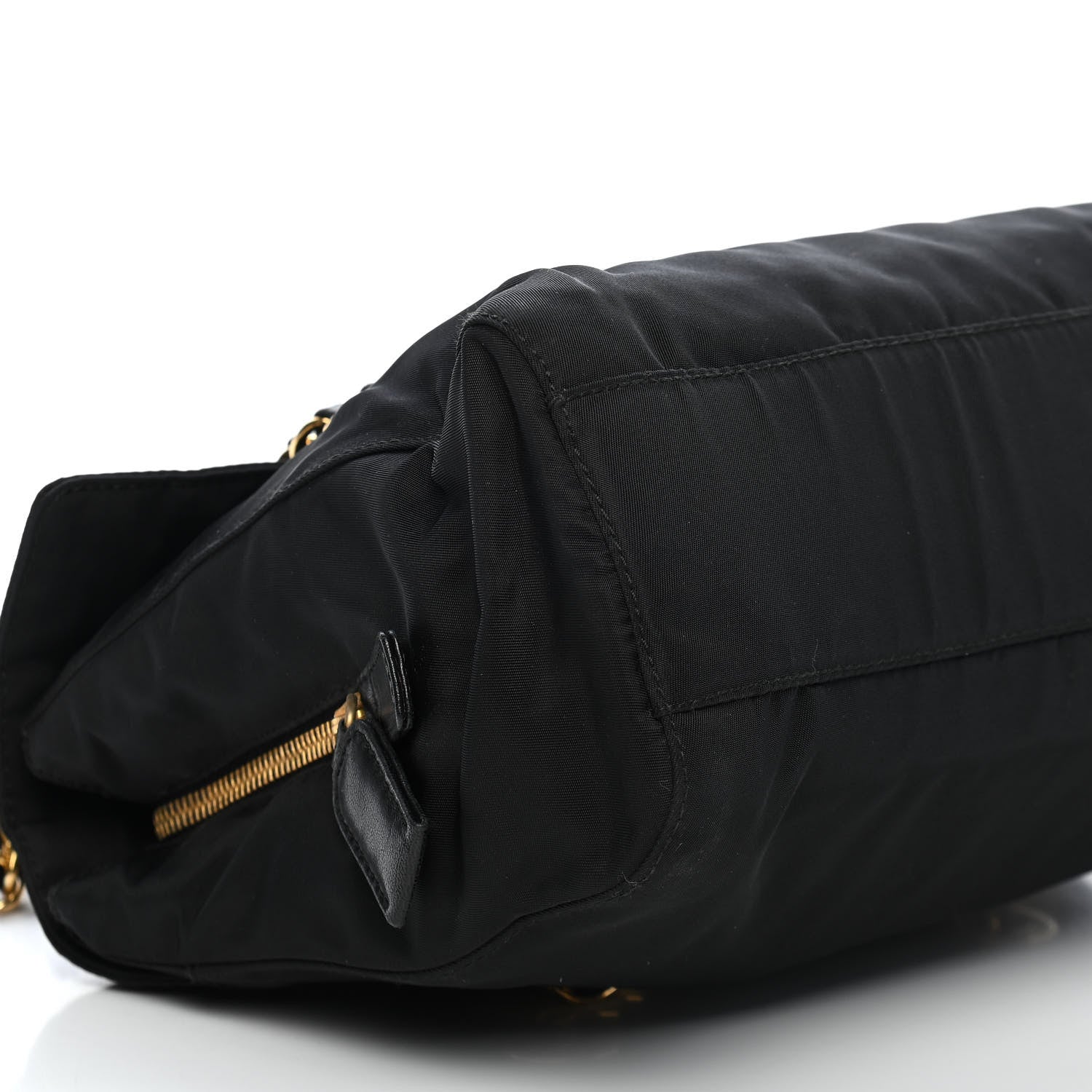 Prada Tessuto Nylon Catena Shoulder Bag Black 7 of 8
