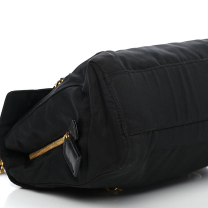 Prada Tessuto Nylon Catena Shoulder Bag Black 7 of 8