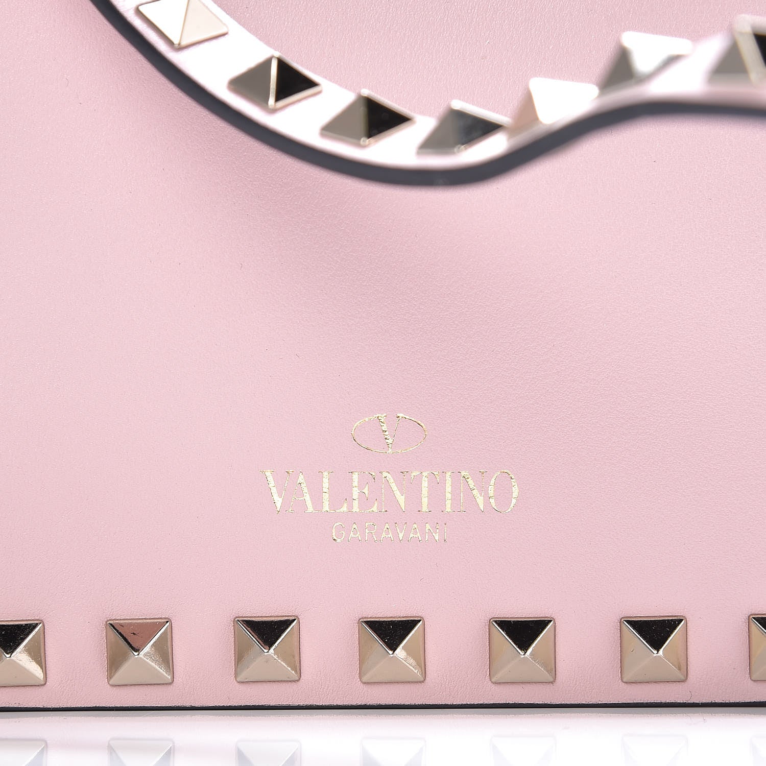 Valentino Garavani Vitello Rockstud Flap Crossbody Bag Water Rose 9 of 9