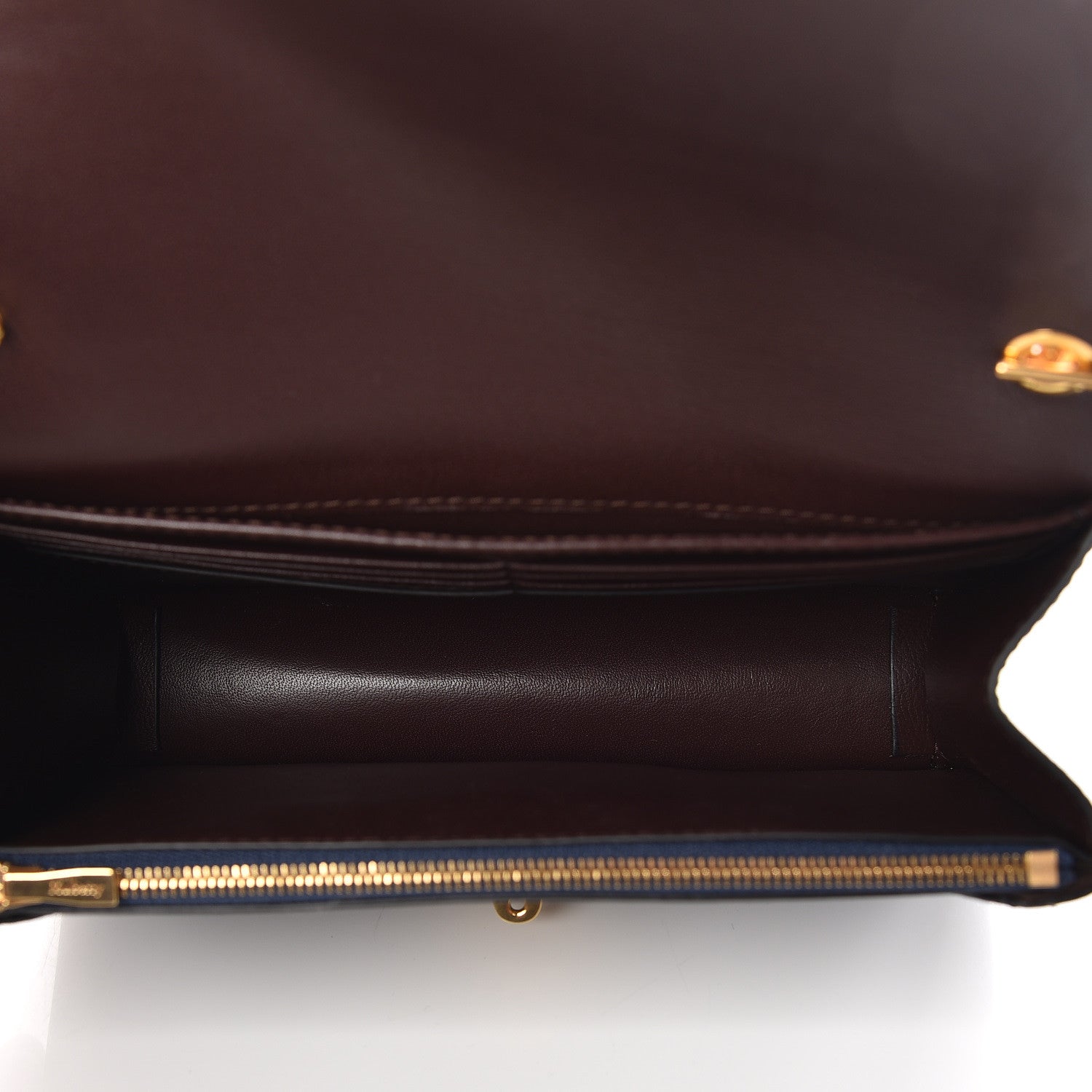 Mulberry Cross Grain Calfskin Small Darley Bright Navy 7 of 8