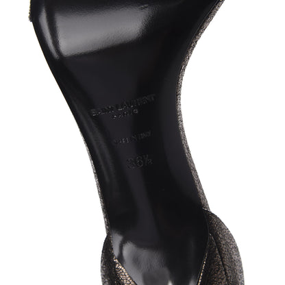 Saint Laurent Evora Amber 85 Astrap Sandals 36.5 Gunmetal 9 of 10