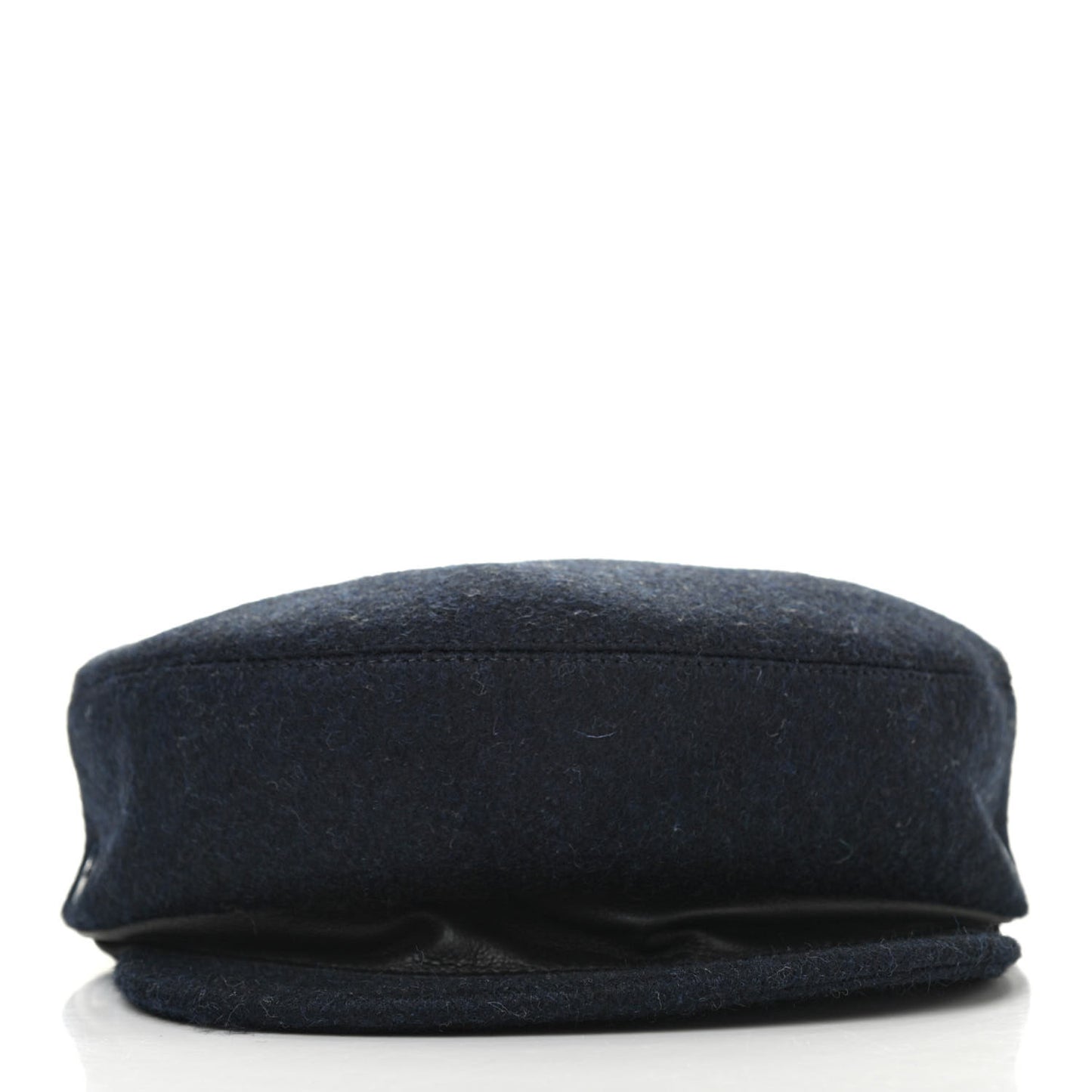 Wool Calfskin Dani Cap 57 Marine Black