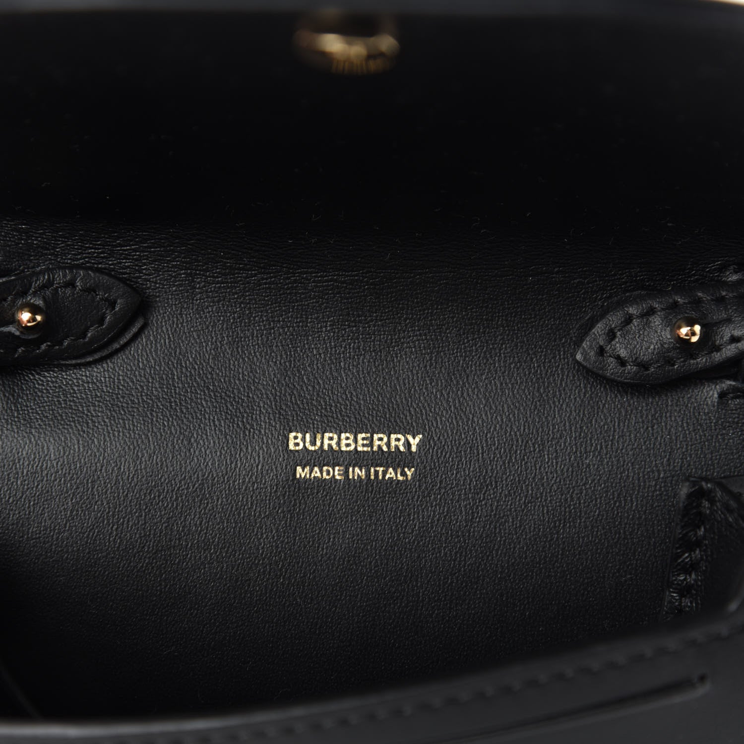 Burberry Calfskin Nylon Tartan Micro Olympia Card Case Bright Red 8 of 9
