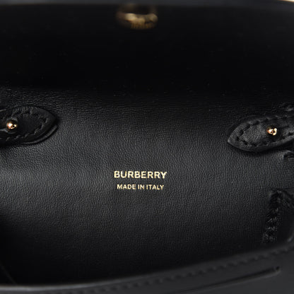 Burberry Calfskin Nylon Tartan Micro Olympia Card Case Bright Red 8 of 9