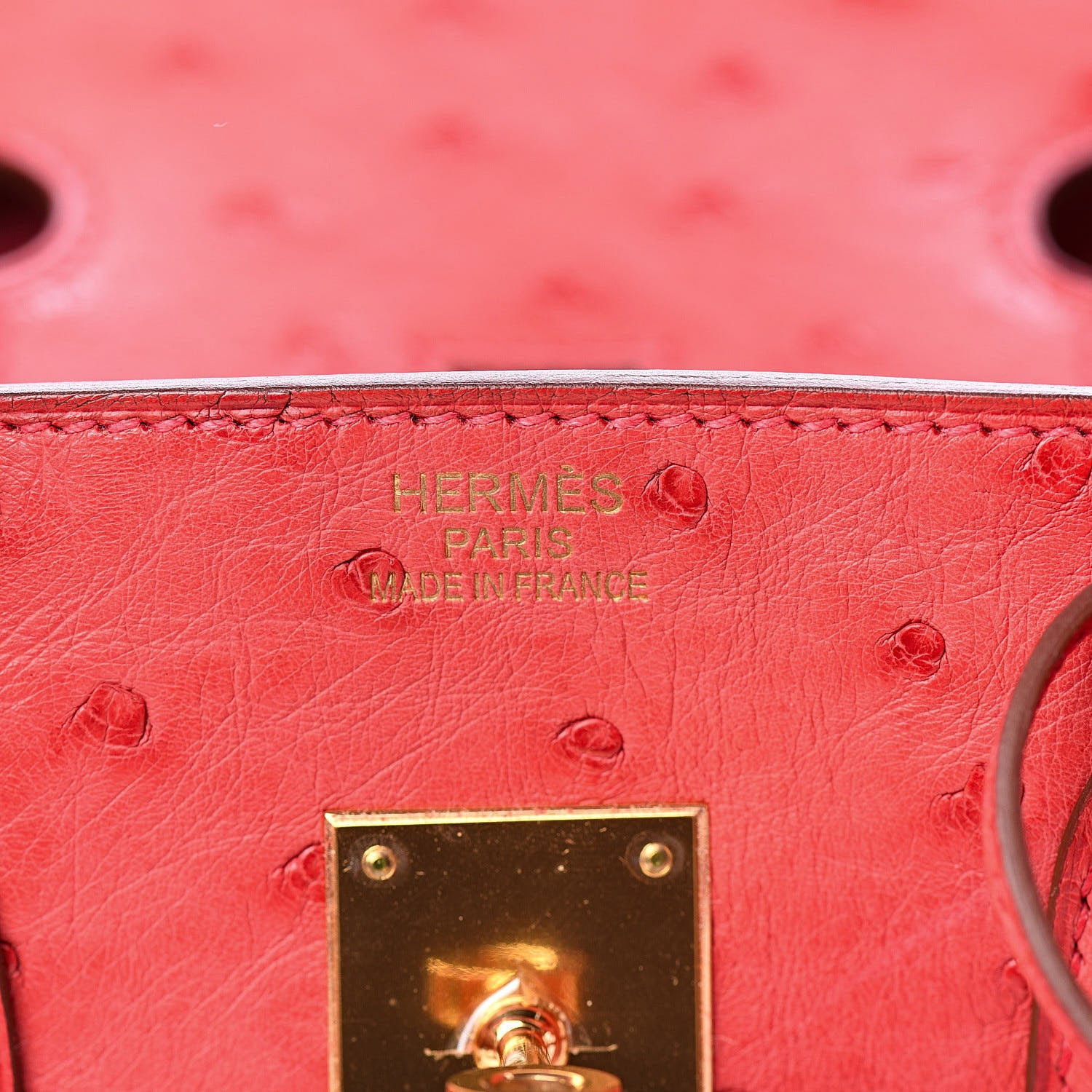 Hermes Ostrich Birkin 35 Rouge Vif 19 of 37