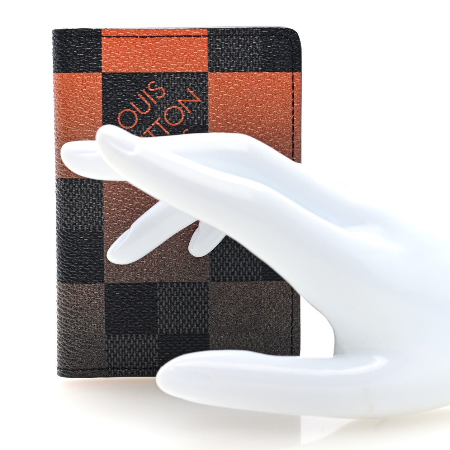 Damier Graphite Giant Pocket Organizer Orange
