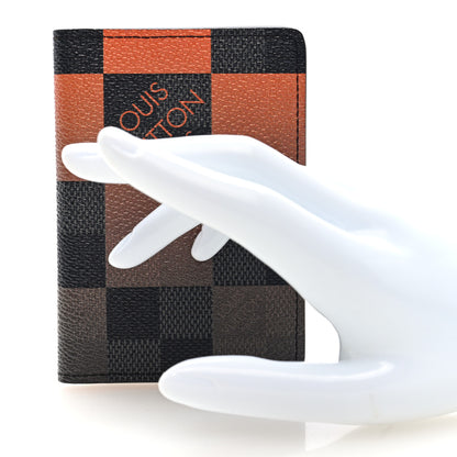 Louis Vuitton Damier Graphite Giant Pocket Organizer Orange 2 of 6