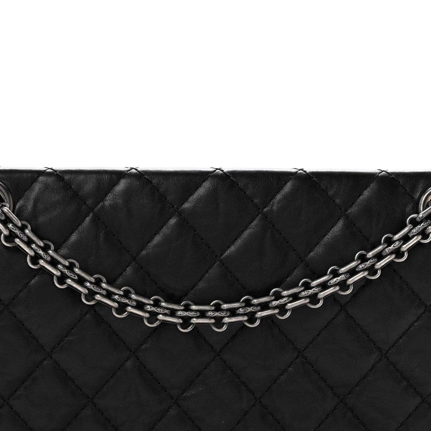 Chanel Aged Calfskin Quilted 2.55 Reissue 225 Flap Black 8 of 13