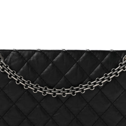 Chanel Aged Calfskin Quilted 2.55 Reissue 225 Flap Black 8 of 13