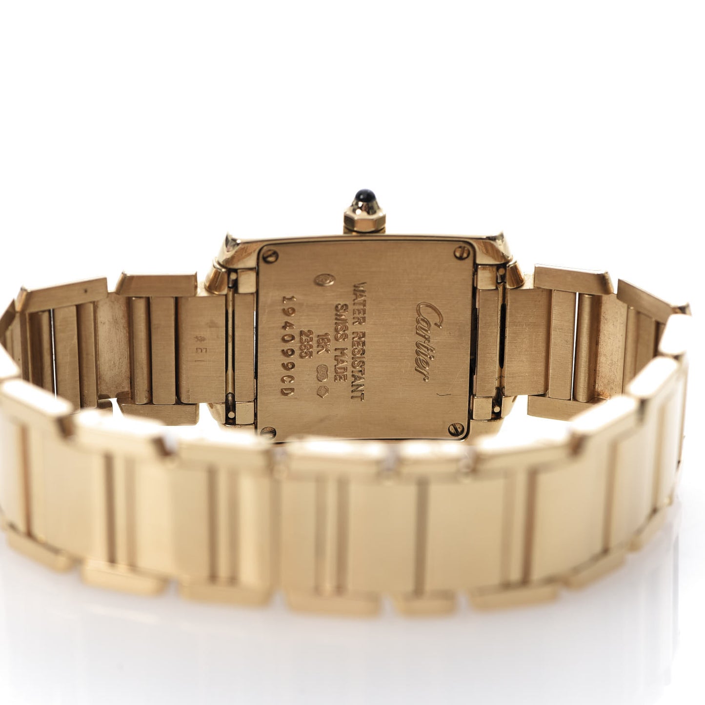18K Yellow Gold 20mm Tank Francaise Quartz Watch